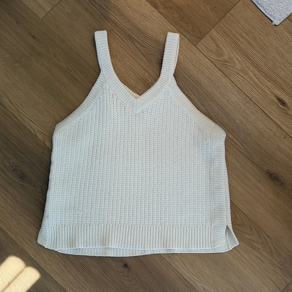 Madewell Cream Knit Tank Top